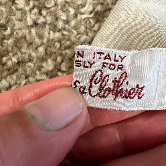 Vintage Rayon Scarf Made in Italy for Strawbridge & Clothier  C. 1970s - Picture 10 of 14